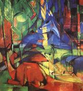 Franz Marc Radjur in the forest II Germany oil painting artist